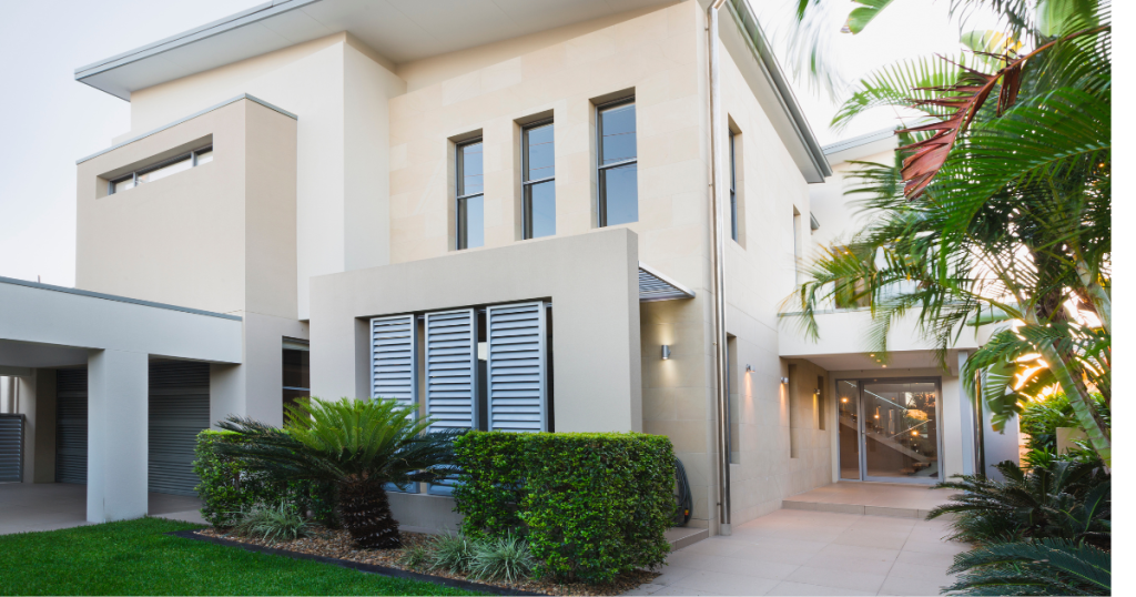 An Australian house financed with a residential home loan